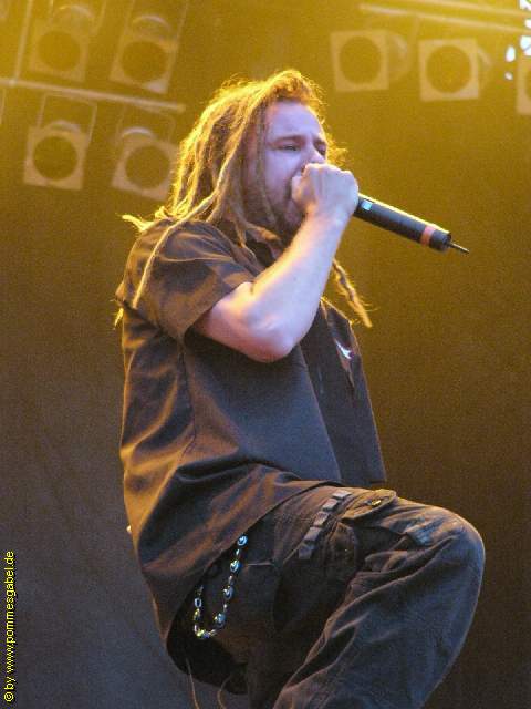 Anders Fridén (In Flames) auf dem With Full Force 2005